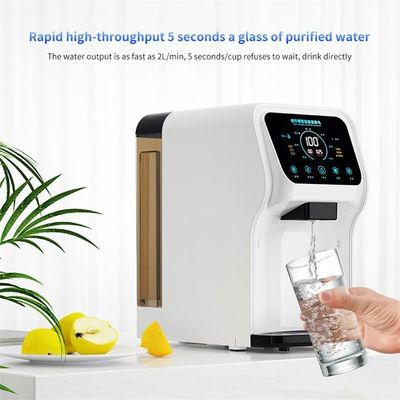 75GPD Dispensador purificador de água doméstico de osmose reversa bancada