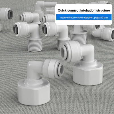 Adaptador de mangueira Conexões de filtro de água de 2 a 3 pontos com rosca para purificador de água de silicone Cotovelo