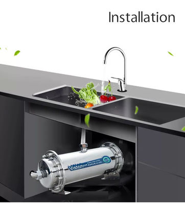 Purificador de água de aço inoxidável composto de cozinha 500 l/h