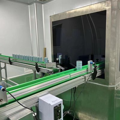 Automatização Máquina de enchimento de água rica em hidrogénio Purificação e lavagem de água Esterilização ultravioleta 500 latas/h Velocidade de enchimento