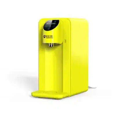 ODM Design 75G Dispensador de Água Quente Instantânea Amarelo com 3.6-58Psi de Abastecimento de Água e Cartuchos de Filtro