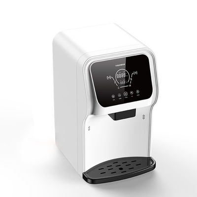 Purificador de água doméstico sem tanque de 2200w com 7 opções de temperatura e cartuchos de filtragem PAC RO Cartucho de filtro de resina