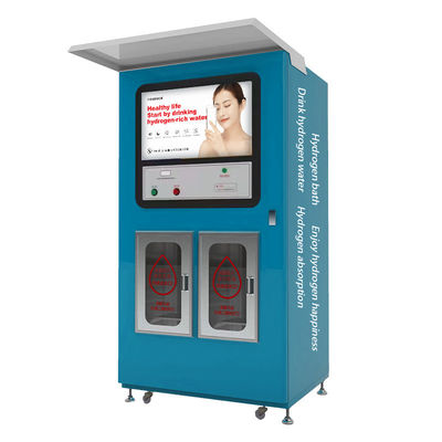 Máquina de venda automática de água rica em hidrogénio de duplo barril para abastecimento de água a uma pressão de entrada de 0,2 a 0,4 MPa